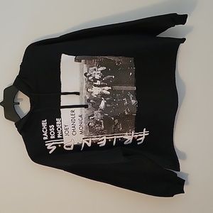 FRIENDS Cropped, Hooded Sweatshirt, Size Large